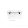 gabinete de plástico abs, uso en intemperie ip66 (300 x 300 x 180 mm) cierre por broche inoxidable y permite cerrado con candado y llave (perno 5mm) no incluido