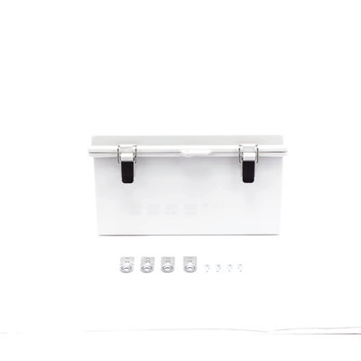 gabinete de plástico abs, uso en intemperie ip66 (300 x 300 x 180 mm) cierre por broche inoxidable y permite cerrado con candado y llave (perno 5mm) no incluido gabinete de plástico abs, uso en intemperie ip66 (300 x 300 x 180 mm) cierre por broche inoxidable y permite cerrado con candado y llave (perno 5mm) no incluido