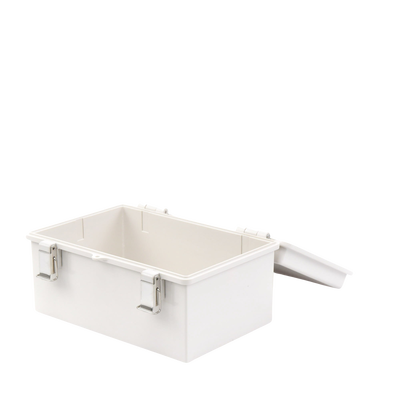 gabinete de plástico abs, uso en intemperie ip66 (300 x 300 x 180 mm) cierre por broche inoxidable y permite cerrado con candado y llave (perno 5mm) no incluido gabinete de plástico abs, uso en intemperie ip66 (300 x 300 x 180 mm) cierre por broche inoxidable y permite cerrado con candado y llave (perno 5mm) no incluido