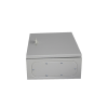 gabinete de acero ip66 uso en intemperie (300 x 400 x 200 mm) con placa trasera interior de metal y compuerta inferior atornillable (incluye chapa y llave t).