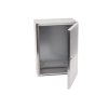 gabinete de acero inoxidable ip66 uso en intemperie (300 x 400 x 200 mm) con placa interna galvanizada.