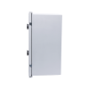 gabinete de poliéster ip65 uso en intemperie (300 x 400 x 200 mm) con placa trasera interior de plástico (incluye chapa y llave).