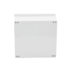 gabinete de poliéster ip65 uso en intemperie (400 x 400 x 200 mm) con placa trasera interior de plástico (incluye chapa y llave).