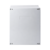 gabinete de poliéster ip65 puerta transparente, uso en intemperie (400 x 500 x 200 mm) con placa trasera interior de plástico (incluye chapa y llave).