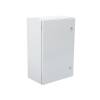 gabinete de acero ip66 uso en intemperie (400 x 600 x 250 mm) con placa trasera interior metálica y compuerta inferior atornillable (incluye chapa y llave t).