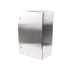 gabinete de acero inoxidable ip66 uso en intemperie (400 x 600 x 250 mm) con placa interna galvanizada.