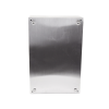 gabinete de acero inoxidable ip66 uso en intemperie (400 x 600 x 250 mm) con placa interna galvanizada.