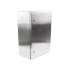 gabinete de acero inoxidable ip66 uso en intemperie (400 x 600 x 250 mm) con placa interna galvanizada.