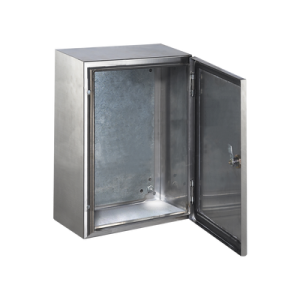 gabinete de acero inoxidable ip66 uso en intemperie (400 x 600 x 250 mm) con placa interna galvanizada.