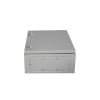 gabinete de acero ip66 uso en intemperie (500 x 700 x 250 mm) con placa trasera interior metálica y compuerta inferior atornillable (incluye chapa y llave t).