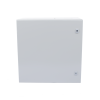 gabinete de acero ip66 uso en intemperie (600 x 600 x 300 mm) con placa trasera interior metálica y compuerta inferior atornillable (incluye chapa y llave t).
