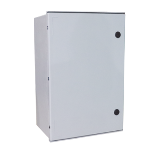 gabinete de poliéster ip65 uso en intemperie (600 x 800 x 300 mm) con placa trasera interior de plástico (incluye chapa y llave).