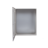 gabinete de acero ip66 uso en intemperie (800 x 1000 x 300 mm) con placa trasera interior metálica y compuerta inferior atornillable (incluye chapas y llaves t).