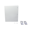 gabinete de acero ip66 uso en intemperie (800 x 1000 x 300 mm) con placa trasera interior metálica y compuerta inferior atornillable (incluye chapas y llaves t).