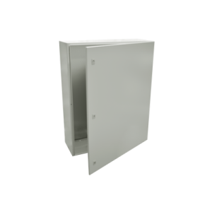 gabinete de acero ip66 uso en intemperie (800 x 1000 x 300 mm) con placa trasera interior metálica y compuerta inferior atornillable (incluye chapas y llaves t).