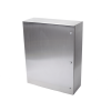 gabinete de acero inoxidable ip66 uso en intemperie (800 x 1000 x 300 mm) con placa interna galvanizada.