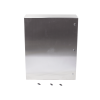 gabinete de acero inoxidable ip66 uso en intemperie (800 x 1000 x 300 mm) con placa interna galvanizada.