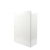 gabinete de acero ip66 uso en intemperie (800 x 1200 x 400 mm) con placa trasera interior metálica y compuerta inferior atornillable (incluye chapa y llave).