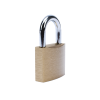 candado de latón cuerpo 40 x 40 mm con 3 llaves. diam. de perno: 6.2 mm