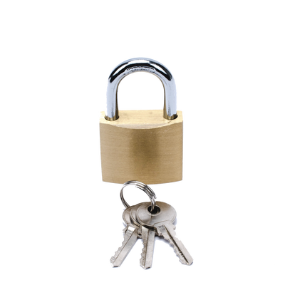 candado de latón cuerpo 40 x 40 mm con 3 llaves. diam. de perno: 6.2 mm candado de latón cuerpo 40 x 40 mm con 3 llaves. diam. de perno: 6.2 mm