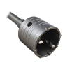 broca pasamuros sds, sacabocado para concreto de 65mm con extensión de 220mm