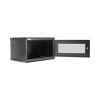 gabinetes precision, con puerta perforada, de 19in, 6ur, 450mm de profundidad, color negro