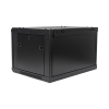 gabinetes precision, con puerta perforada, de 19in, 6ur, 450mm de profundidad, color negro