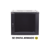 gabinetes precision, con puerta perforada, de 19in, 6ur, 450mm de profundidad, color negro