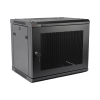 gabinete precision, con puerta perforada, de 19in, 9ur, 450mm de profundidad, color negro