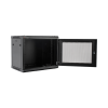 gabinete precision, con puerta perforada, de 19in, 9ur, 450mm de profundidad, color negro