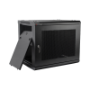 gabinete precision, con puerta perforada, de 19in, 9ur, 450mm de profundidad, color negro