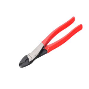 pinza de 9.5" para cortar y crimpar ( ponchar ) terminales aislados y no aislados