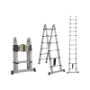escalera telescópica de aluminio tipo tijera de 1.9 + 1.9 metros de altura