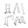 escalera multiposiciones de aluminio de 3.52 metros, soporta 150 kg
