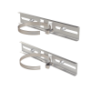 montaje de metal galvanizado para poste universal para gabinetes de ancho hasta 30 cm.