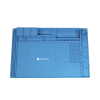 tapete de silicona de 45 x 30 cm, resistente al calor con áreas magnéticas y de almacenamiento de componentes, ideal para la reparación de equipos y tarjetas electrónicas.