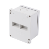 cajas de interconexión con 6 terminales. de 91 x 75 x 43 mm