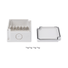cajas de interconexión con 6 terminales. de 91 x 75 x 43 mm