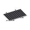 montaje para módulos solares en muro con espesor de 35 40mm, riel 1400mm