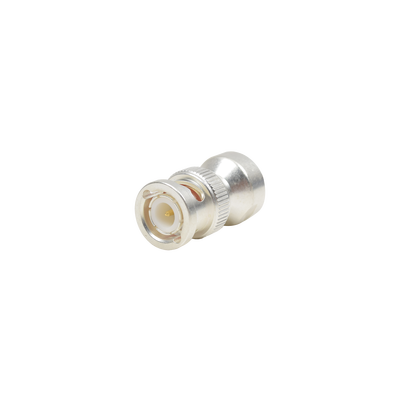 adaptador unidapt hembra a bnc macho. plata / oro / teflón. adaptador unidapt hembra a bnc macho. plata / oro / teflón.
