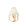 adaptador unidapt hembra a sma macho, plata / oro / teflón.