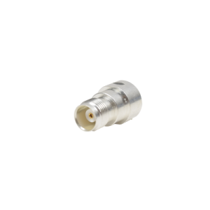 adaptador unidapt hembra a tnc hembra. plata / oro / teflón.