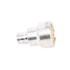 adaptador unidapt hembra a conector smb plug (pin hembra), plata/ oro/ teflón.