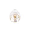 adaptador unidapt hembra a conector smb plug (pin hembra), plata/ oro/ teflón.