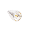 adaptador unidapt hembra a conector smb plug (pin hembra), plata/ oro/ teflón.