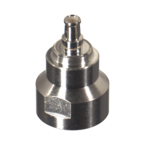 adaptador unidapt hembra a mcx macho. plata/ oro/ teflón.