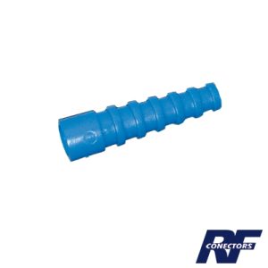 soporte azúl de alivio a tensión en conectores y cables tipo rg 58/u, rg 142/u, lmr 195.