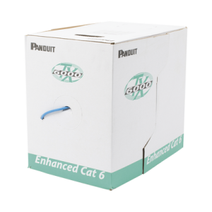 bobina de cable utp 305 m. de cobre, tx6000™ pannet, reelex, azul, categoría 6 mejorado (23 awg), lszh (bajo humo, cero halógenos), de 4 pares