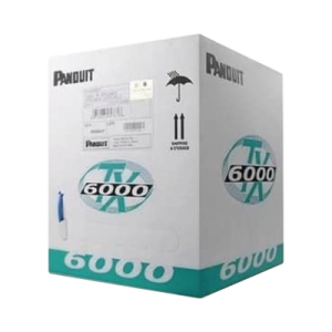 bobina de cable utp 305 m. de cobre, tx6000™ pannet, reelex, blanco, categoría 6 mejorado (23 awg), lszh (bajo humo, cero halógenos), de 4 pares