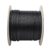 bobina de cable utp de 4 pares, pannet, para exterior con gel, cat6 (23 awg), industrial para climas extremos, color negro, 305 m